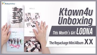 Unboxing This Months GirlLOONA Repackage Mini album X X 今月の少女 이달의소녀 언박싱 Kpop Ktown4u [upl. by Ahsan]