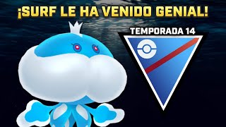 JELLICENT con SURF SÍ HA MEJORADO en LIGA SUPER 1500 PC  PVP GBL POKEMON GO [upl. by Areik532]