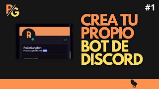 Crea tu propio Bot de Discord 2024  Discordjs v14 [upl. by Aleihs]