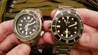 Seiko MM300 Marinemaster SBDX017 vs Tudor Pelagos LHD [upl. by Vince341]