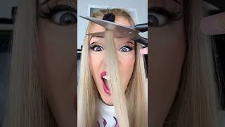 Prank hair cut💇‍♀️ beauty hair hack lifehacks haircut cut prank shorts [upl. by Notsirhc]