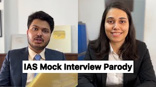 IAS Mock Interview Parody  Shubhamgaur09  Saloni Gaur [upl. by Niawtna427]