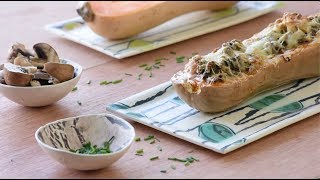 Recette en vidéo  Butternut farcie [upl. by Terrena]