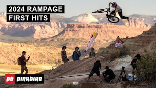 Riders Hitting Their Lines For The FIRST TIME  2024 Red Bull Rampage [upl. by Inalial]