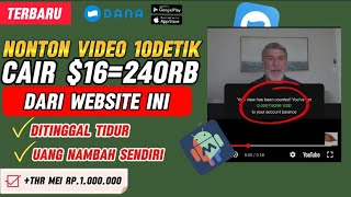 NONTON YOUTUBE SHORT 10 DETIK DIBAYAR DOLAR CARA DAPAT UANG DARI INTERNET  WEBSITE PENGHASIL UANG [upl. by Ahsitam]