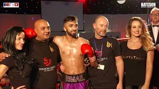 ISMAIL KHAN DEBUT VS JAKE POLLARD  BBTV  BATESON PROMOTIONS LEEDS [upl. by Yseulta]