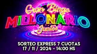 Gran Sorteo Express 7 Cuotas  Bingo Juntos 2025 [upl. by Javed]