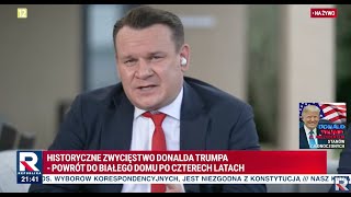 Historyczne zwycięstwo D Trumpa  Tarczyński Rachoń Olechowski  WPunkt [upl. by Ulrich]