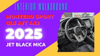 2025 Mitsubishi Montero Sport GLS AT 4X2 Jet Black Mica  INTERIOR WALKAROUND [upl. by Anirol71]