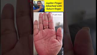 Jupiter Finger Attached with Saturn Finger  Signs of Dependency in Palmistry [upl. by Celestyna]