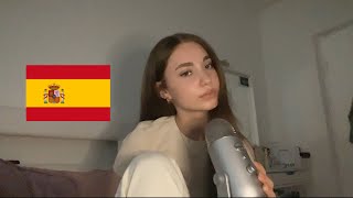 ASMR in Spanish 🇪🇸 reading trigger words [upl. by Rexana]