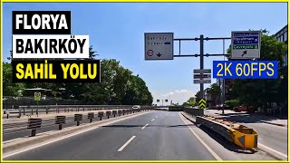 Florya Yeşilköy Yeşilyurt Ataköy Bakırköy Sahil Yolu İstanbul  turkey istanbul keşfet travel [upl. by Auqenwahs]