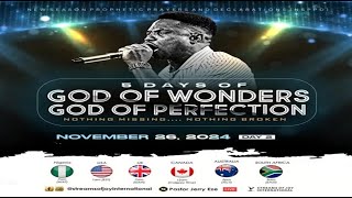 5 DAYS OF GOD OF WONDERS GOD OF PERFECTIONS DAY 2  NSPPD  26TH NOVEMBER 2024 [upl. by Cho]