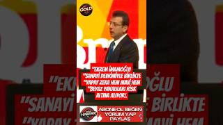 Ekrem İmamoğlu sanayi devrimi ile birlikte yapay zeka mavi ve beyaz yakalıları risk altına alıyor [upl. by Dicky744]