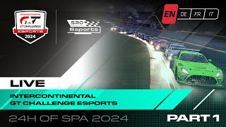 Start  Esports SPA 24 Hours  Intercontinental GT Challenge Esports 2024 [upl. by Sclar366]