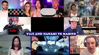 Itadori and Nanami vs Mahito  Jujutsu Kaisen Episode 13 season 1 reaction mashup [upl. by Cirle636]