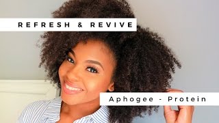 Refresh amp Revive Curls after Protective Styling  Aphogee Protein Treatment [upl. by Elmira356]