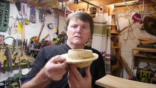 woodturning a off centre wing bowl [upl. by Tlihcox]