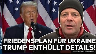 PUTINS KRIEG Paukenschlag Trump enthüllt Details zum Friedensplan zwischen Ukraine und Russland [upl. by Clemmie]