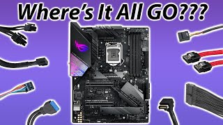 Where do all your PC Parts Plug In Motherboard Connectors [upl. by Kutzer453]