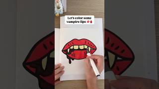 💋🩸Vampire Lips  Halloween Coloring Book by Culture Color Co [upl. by Aiuqat882]