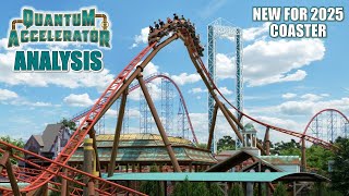 Quantum Accelerator Analysis Six Flags New England Newfor2025 Intamin Straddle Coaster [upl. by Oelc585]