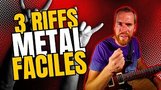 Des RIFFs METAL simples pour Débutants  Sans les Hits trop connus [upl. by Asiluy]