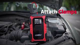 How to jump start your car using CARKU JS506 [upl. by Ynna526]