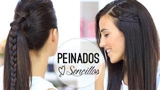 PEINADOS SENCILLOS CON TRENZAS [upl. by Hsiekal40]