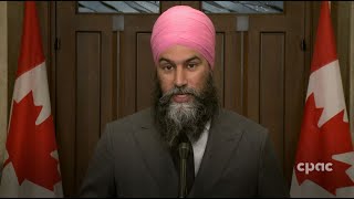 NDP Leader Jagmeet Singh speaks with reporters on Parliament Hill – May 4 2023 [upl. by Aiclef]