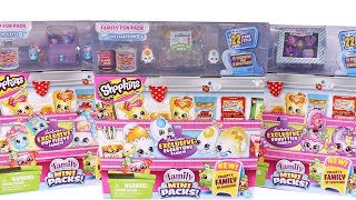 Shopkins Season 11 Family Fun Pack Unboxing Toy Review Family Mini Packs [upl. by Cressi]