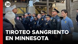 EEUU  2 policías y un paramédico fueron asesinados en un tiroteo en Minnesota [upl. by Arretnahs]