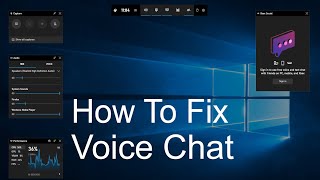 How to Fix Xbox Game Bar Voice Chat not Working [upl. by Apicella]