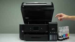 Epson Expression ET4750 How to Fill the Ink Tanks [upl. by Chi]