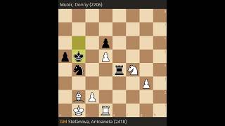 Antoaneta Stefanova Vs Donny Muter Round 8 European Fischer Random Chess Championship 2024 [upl. by Enobe285]