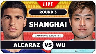 ALCARAZ vs WU • ATP Shanghai 2024 • LIVE Tennis Watchalong Stream [upl. by Lashond470]