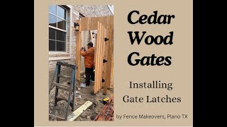 TopQuality Cedar Wood Gate Latches  Expert Installation by Fence Makeovers Plano TX [upl. by December800]