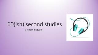 60 ish Second Studies  Grant et al 1998  OCR A Level Psychology Component 2 Revision [upl. by Eelyek286]