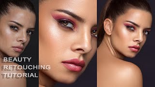 Photoshop tutorial portrait beautiful Retouching and makeup [upl. by Mcnair]