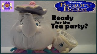 Disney Beauty and the Beast Talking Mrs Potts and Chip Plush toys [upl. by Dupin873]