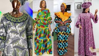 LES PLUS BELLES TENUES DE ROBES AFRICAINE EN PAGNE POUR DAMES  ANKARA LONG GOWN STYLES 2024 [upl. by Nho198]