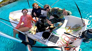 Staying Cool With Our New Dinghy Bimini amp Ripping Around On Underwater Scooters [upl. by Melville]