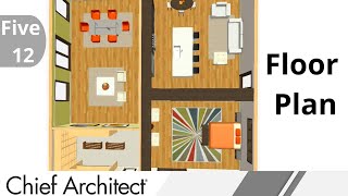 Five 12 Design Project  Room Layout [upl. by Ahsila]