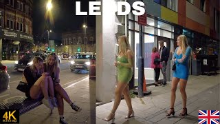 LEEDS CITY ENGLAND NIGHTLIFE WALK 3AM SATURDAY NIGHT [upl. by Ballou]