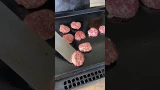 Brat Burger Sliders with Beer Cheese griddle burgerrecipes [upl. by Carper]