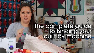 How to Bind a Quilt with a sewing machine [upl. by Friedly827]