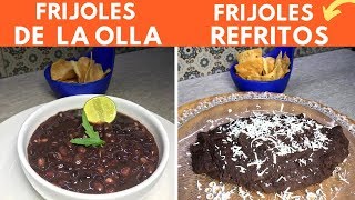 Como preparar frijoles de la Olla y Refritos FÁCIL  Cocina de Addy [upl. by Herstein]