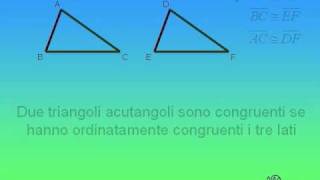 08  Terzo criterio di congruenza dei triangoli caso del triangolo acutangolo [upl. by Valene]