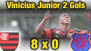 Vinicius Junior  2 Gols and Skills  Flamengo 8 x 0 Bonsucesso  Sub20 [upl. by Hickie538]