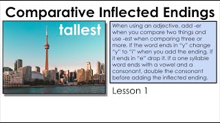 Comparative and Superlative Inflected Endings  Lesson 1 [upl. by Ilesara723]